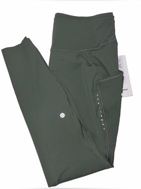 NWT•LULULEMON•SIZE 14•FAST/FREE HIGH RISE 28”L W/ POCKETS•WILLOW LEAF* AUTHENTIC